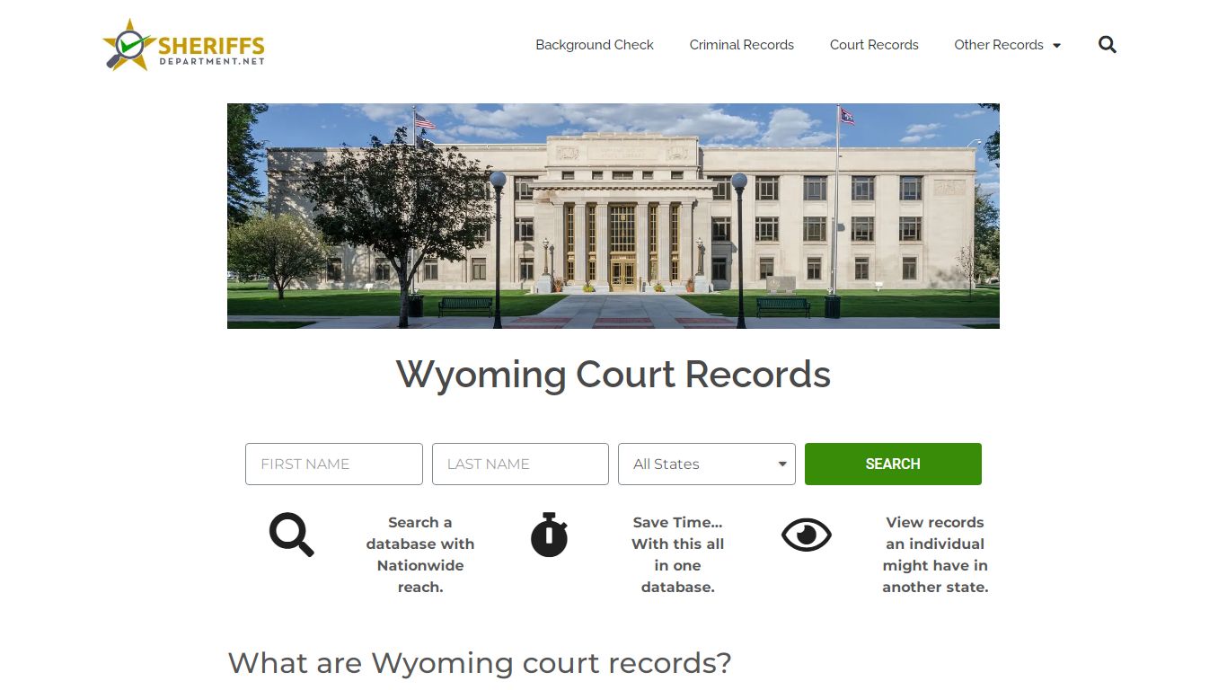 Wyoming Court Records: WY Civil and Criminal Case + Docket ...